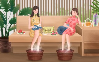 秋日养生泡脚图片(秋天泡脚的好处太多,5个泡脚方法)