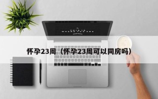 怀孕23周（怀孕23周可以同房吗）