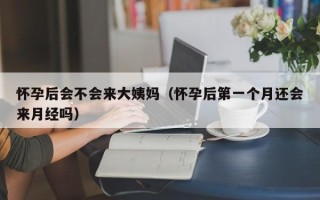怀孕后会不会来大姨妈（怀孕后第一个月还会来月经吗）