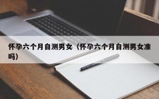 怀孕六个月自测男女（怀孕六个月自测男女准吗）