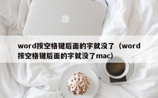 word按空格键后面的字就没了（word按空格键后面的字就没了mac）