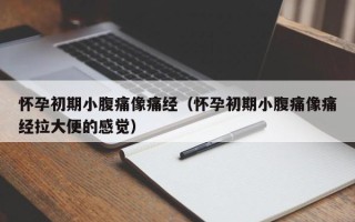 怀孕初期小腹痛像痛经（怀孕初期小腹痛像痛经拉大便的感觉）
