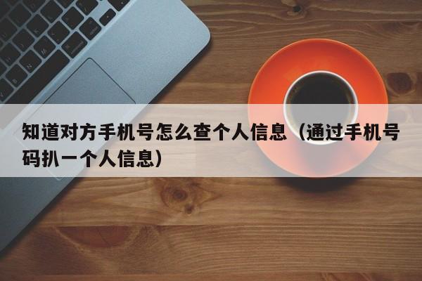 知道对方手机号怎么查个人信息（通过手机号码扒一个人信息）-第1张图片-鲸幼网